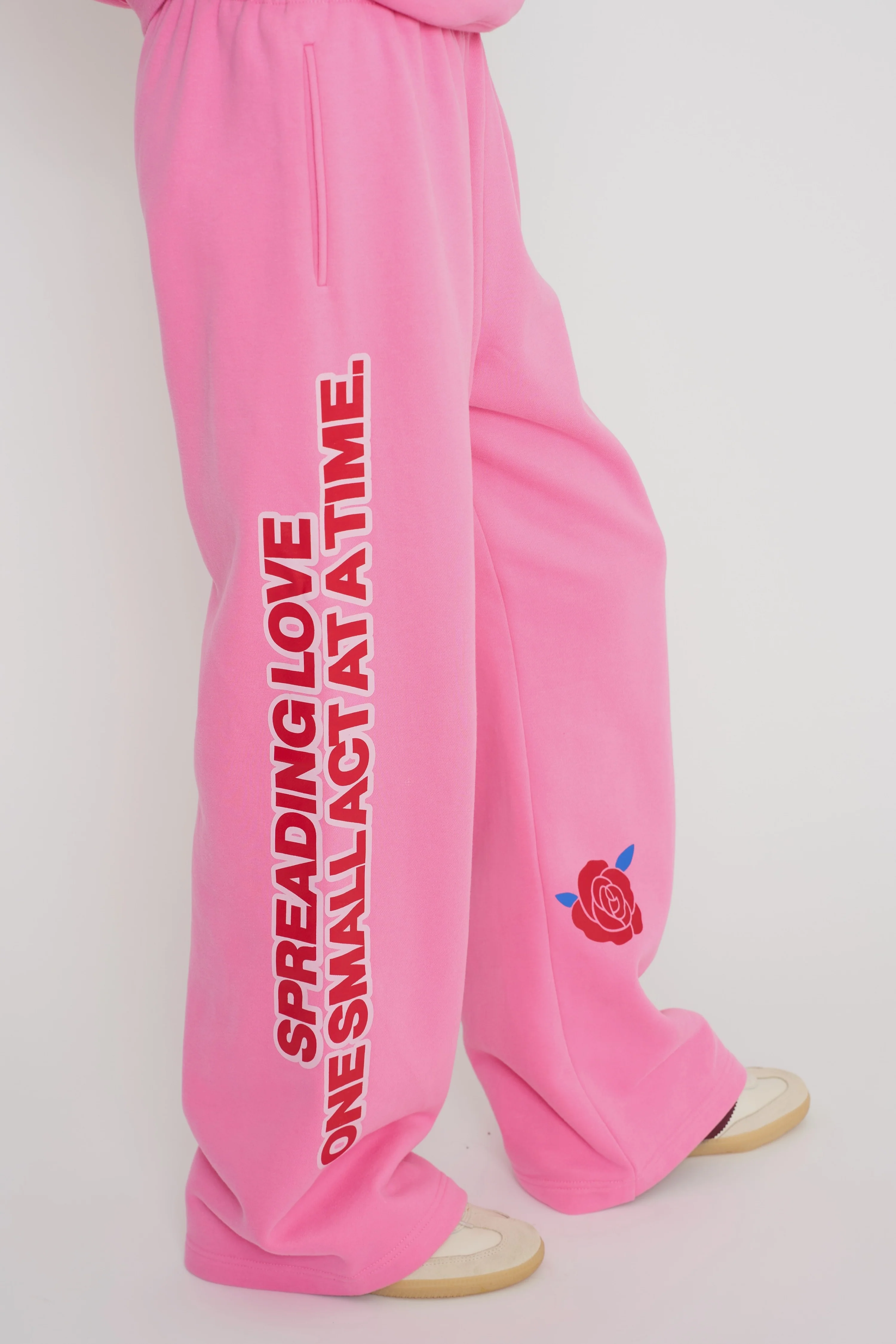 Be Kind Classic Wide Leg Sweatpants - Image 3