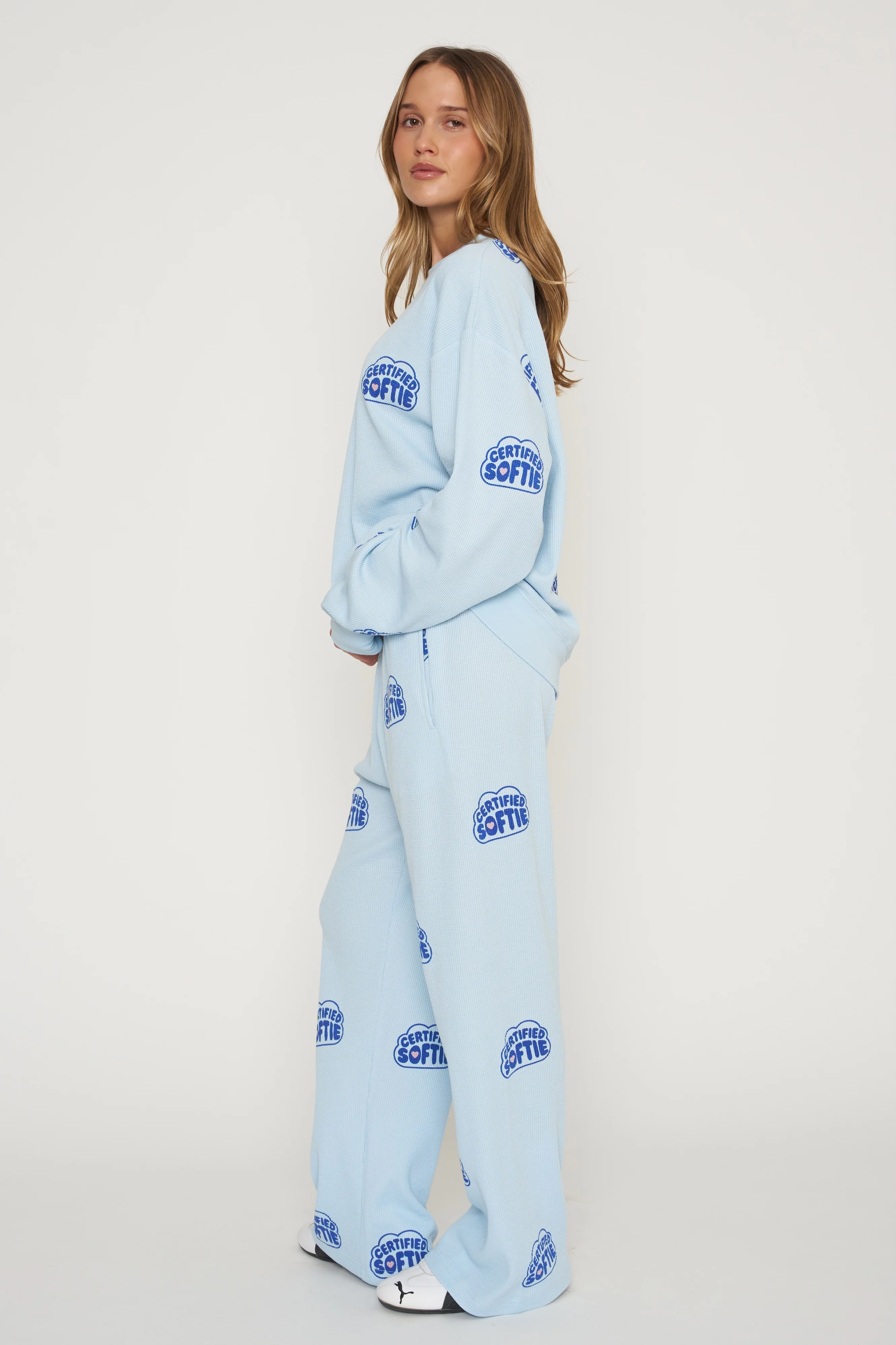 Certified Softie Classic Waffle Wide Leg Sweatpants - Image 3
