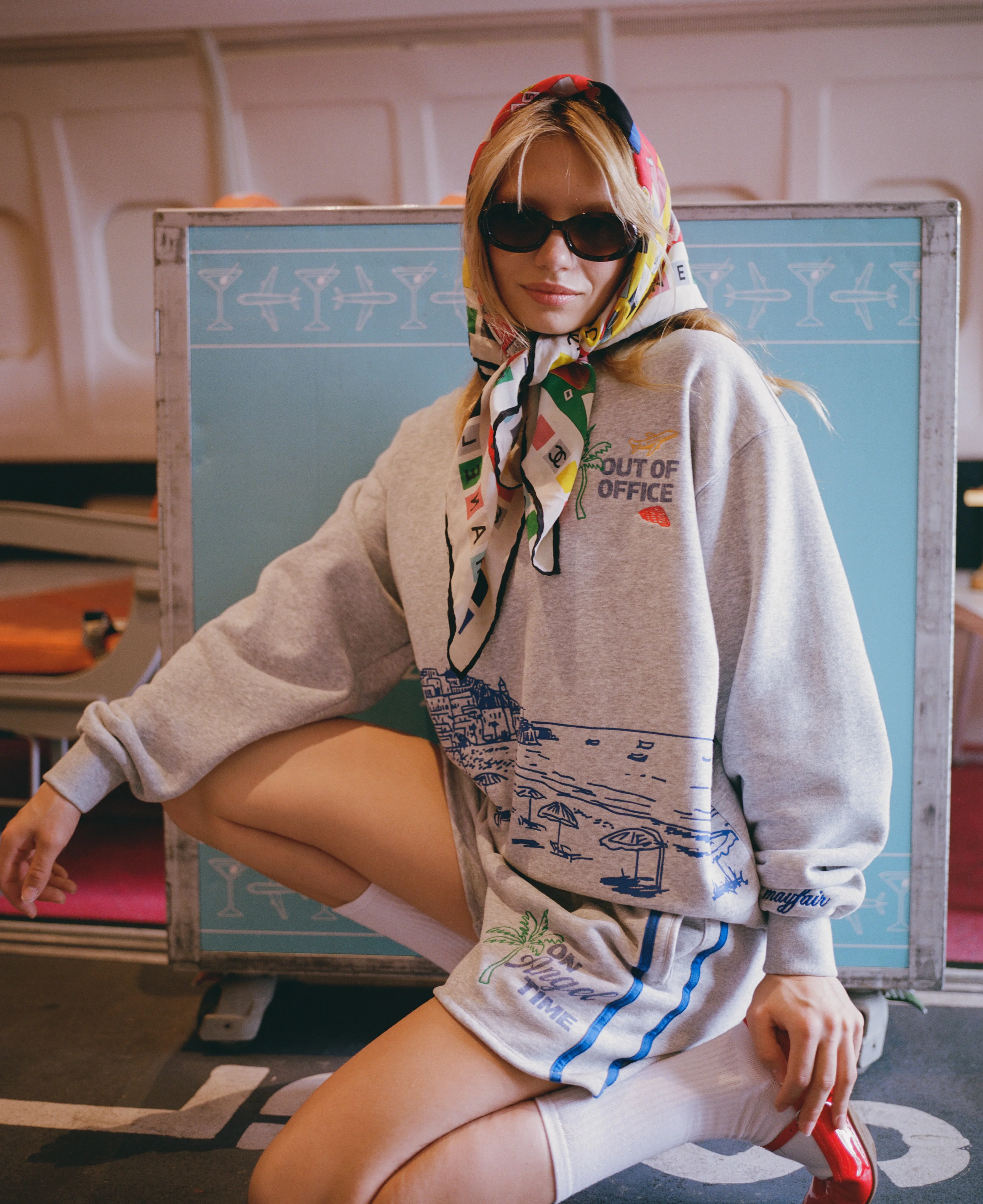 Checked Out Oversized Crewneck - Image 11