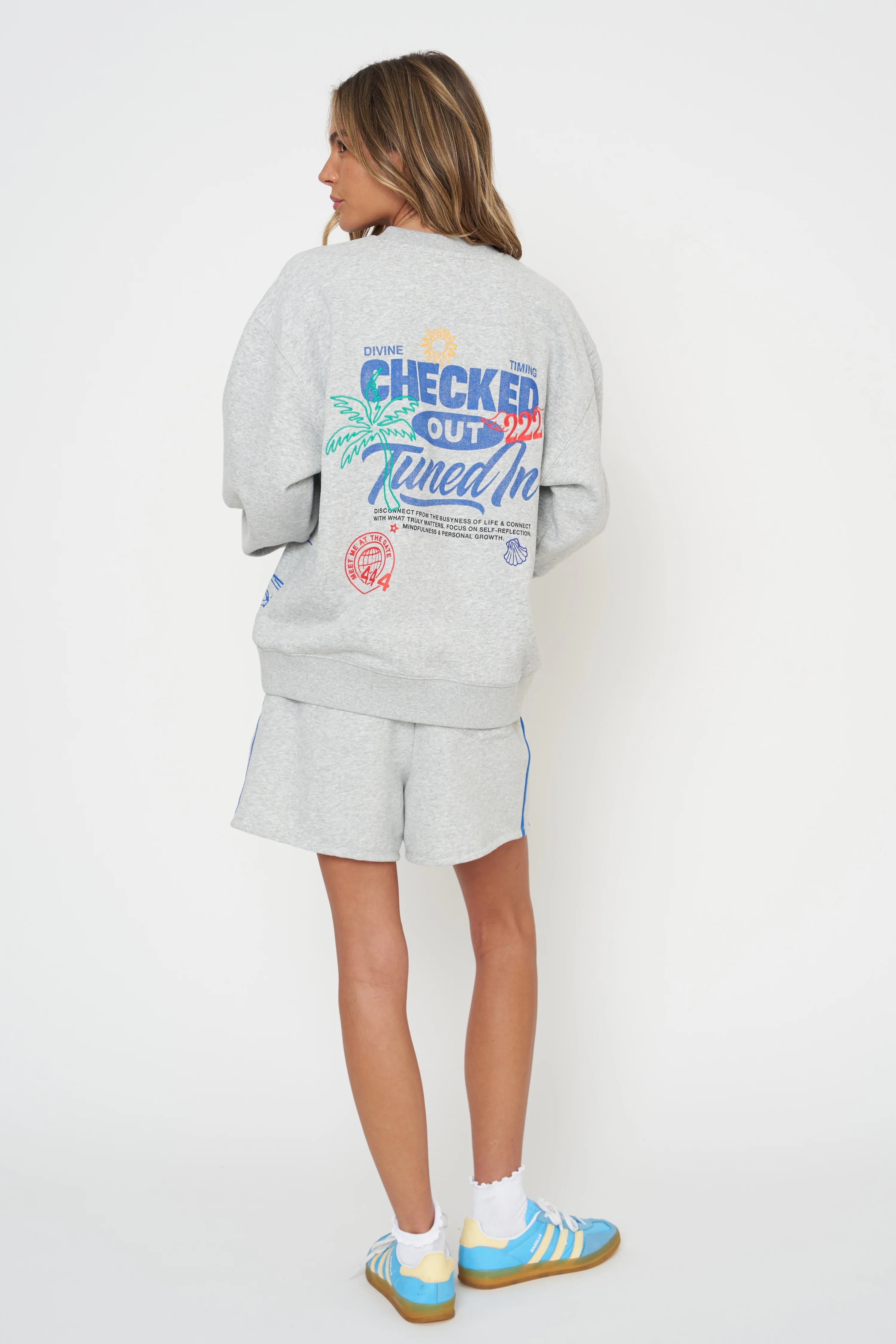 Checked Out Oversized Crewneck - Image 8