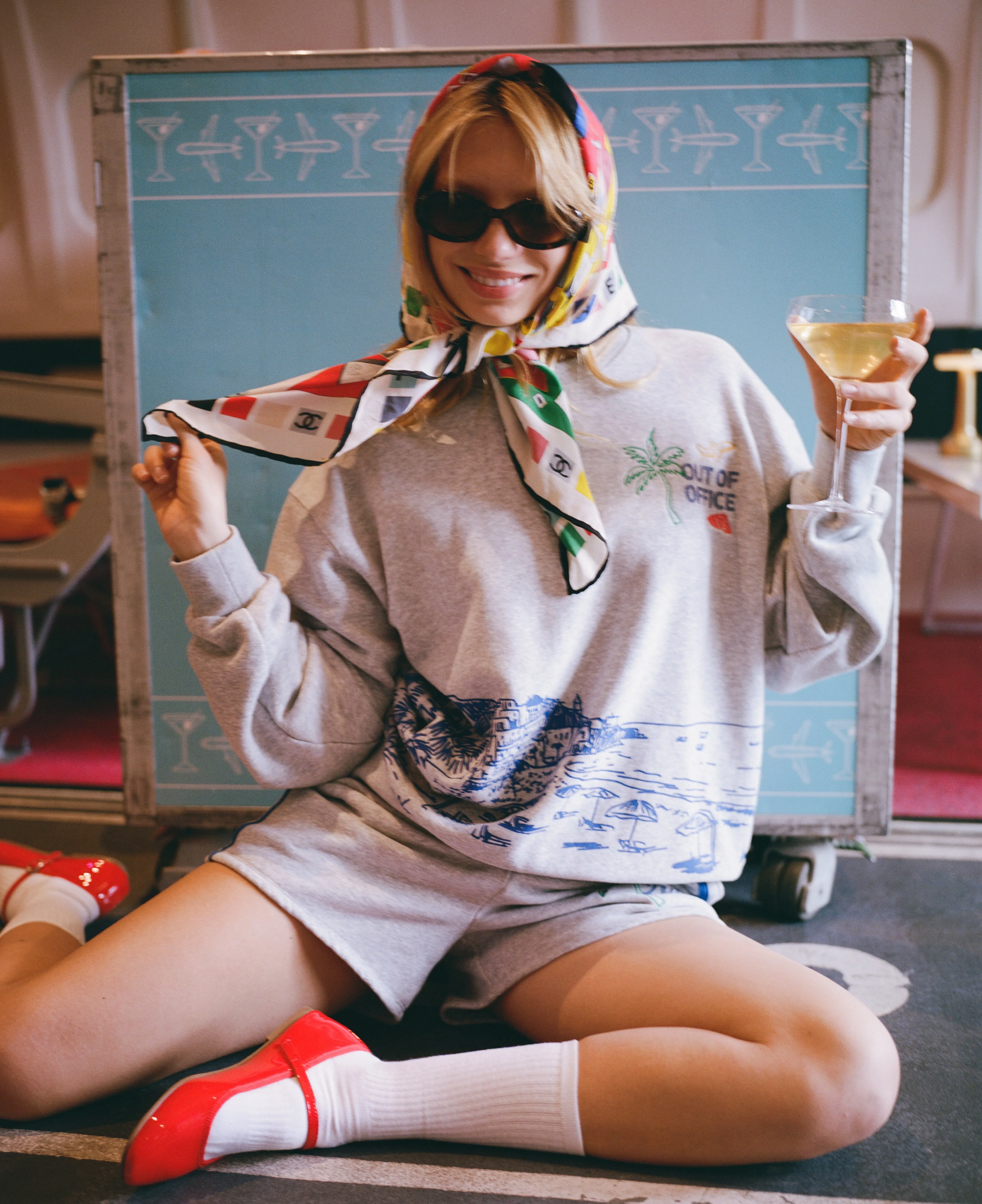 Checked Out Oversized Crewneck - Image 9