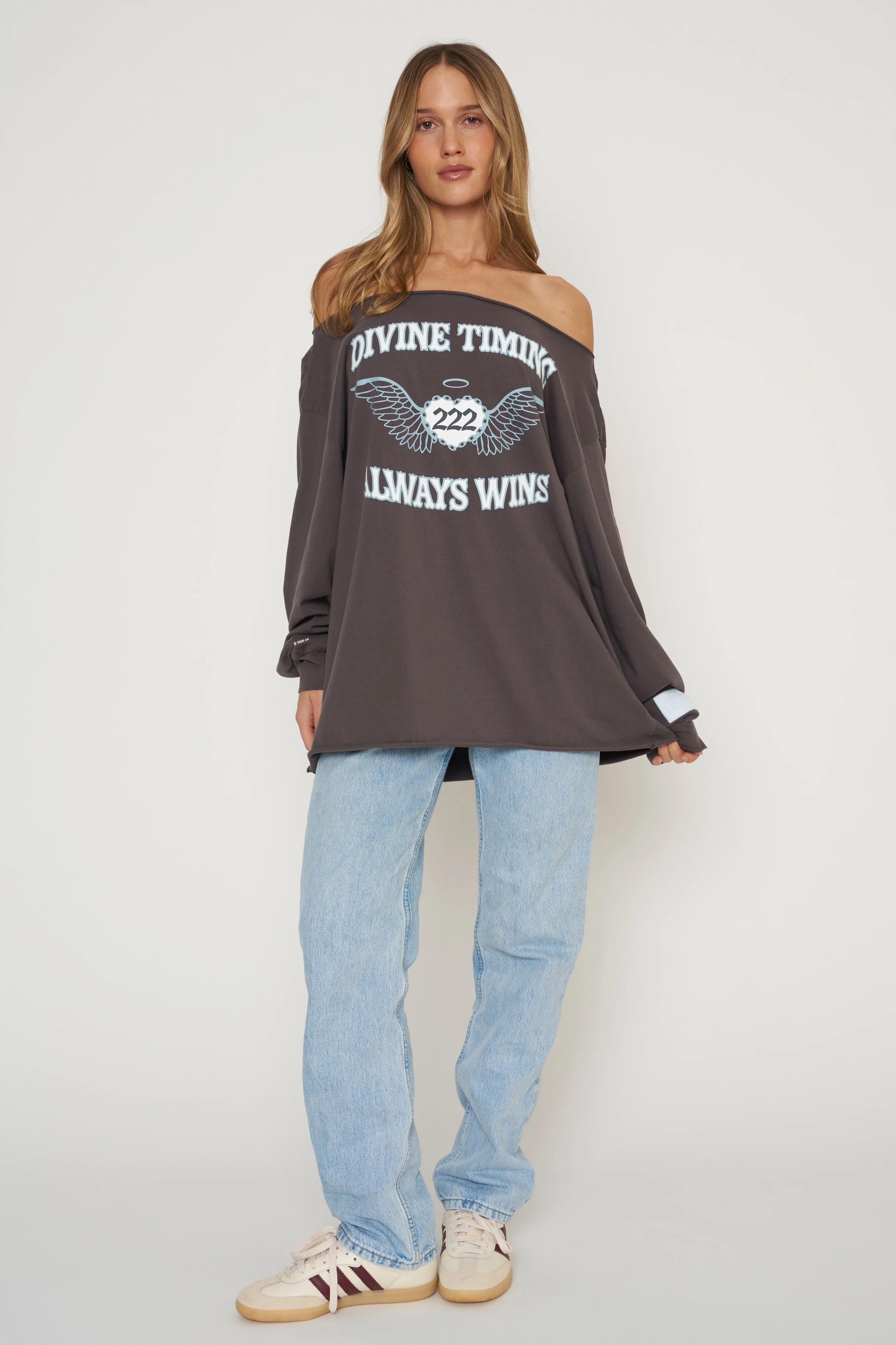 Mayfair x Orebella Divine Timing Slashed Long Sleeve Tee - Image 4