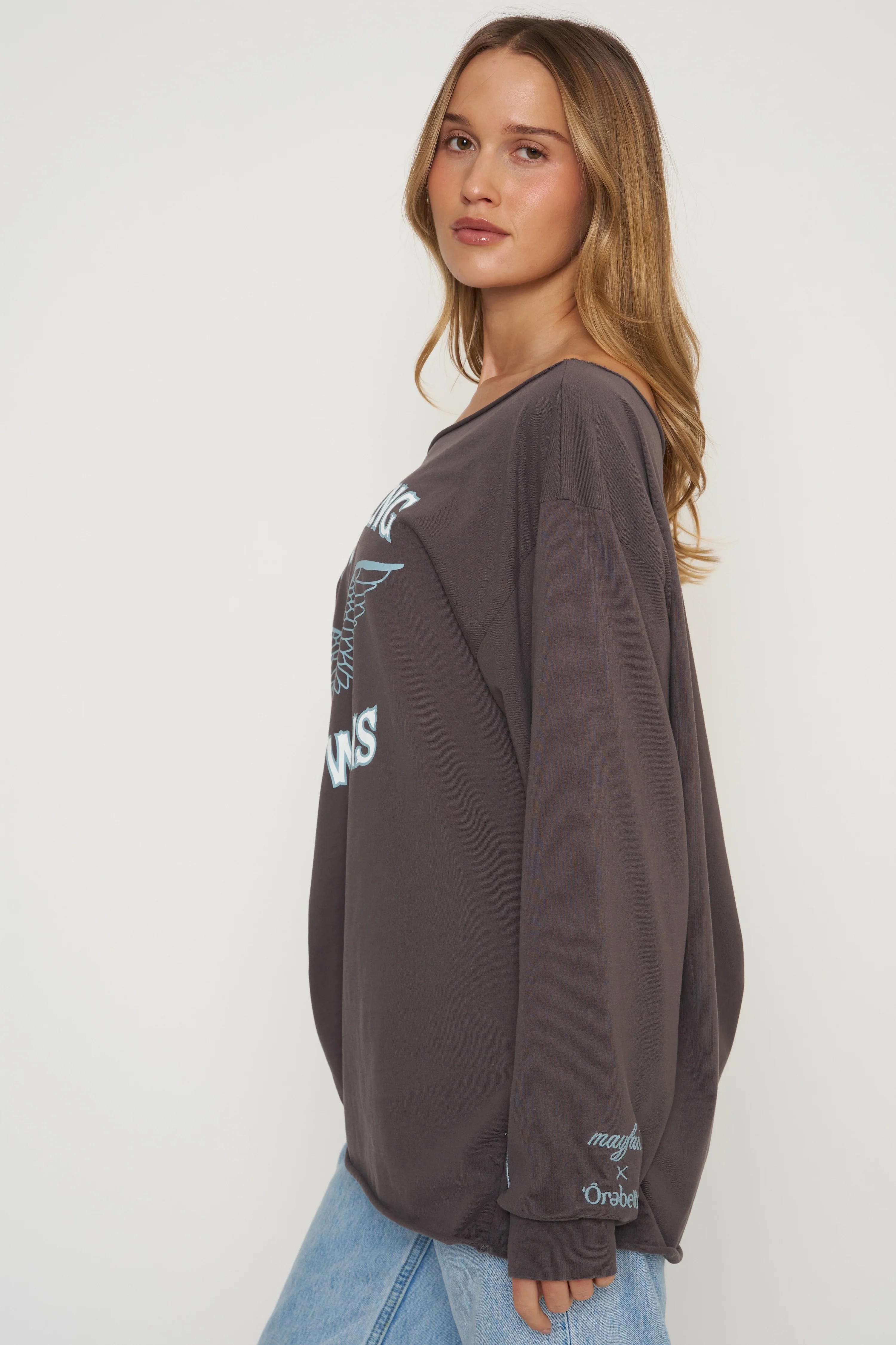Mayfair x Orebella Divine Timing Slashed Long Sleeve Tee - Image 8
