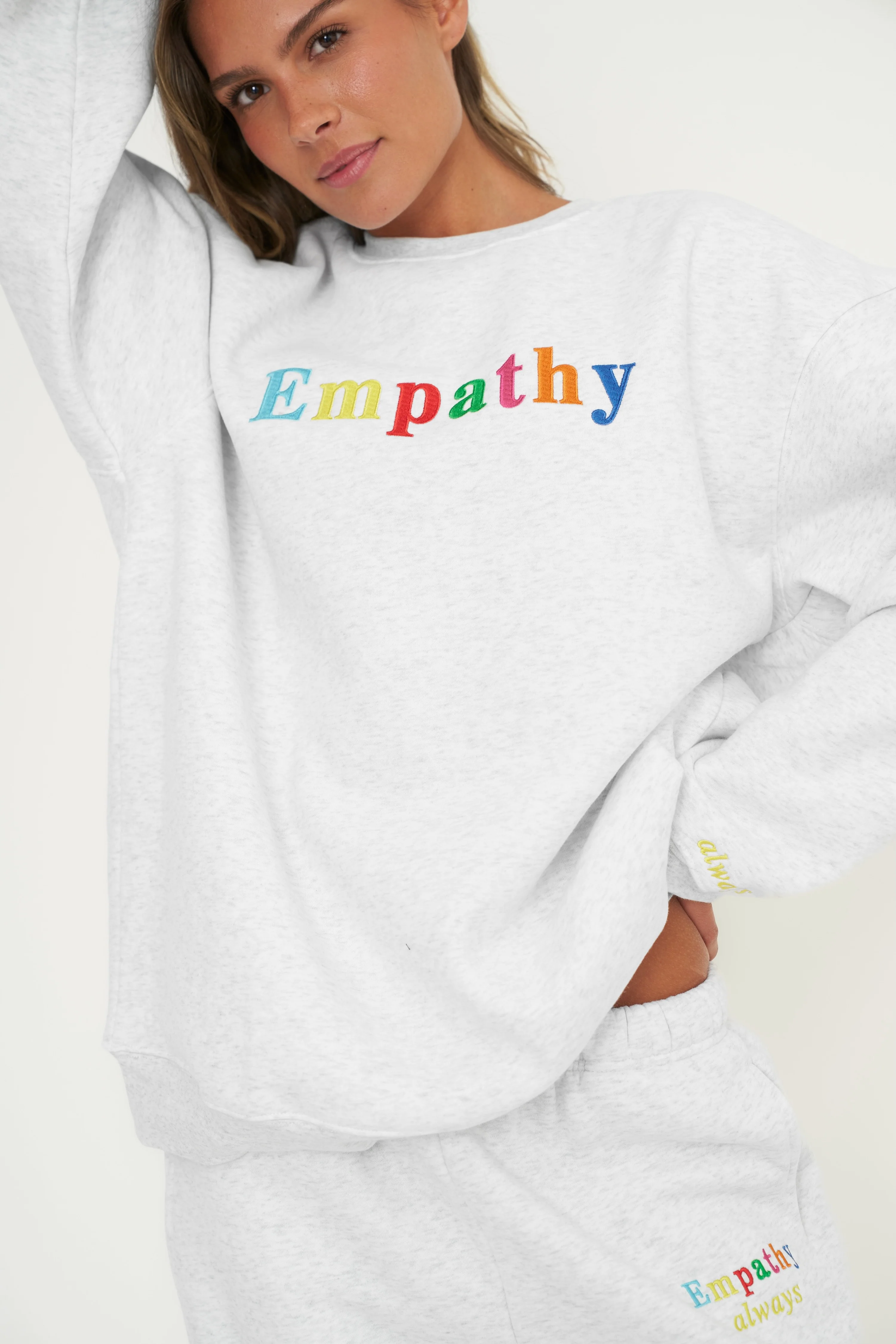 Empathy Always Grey Crewneck - Image 2