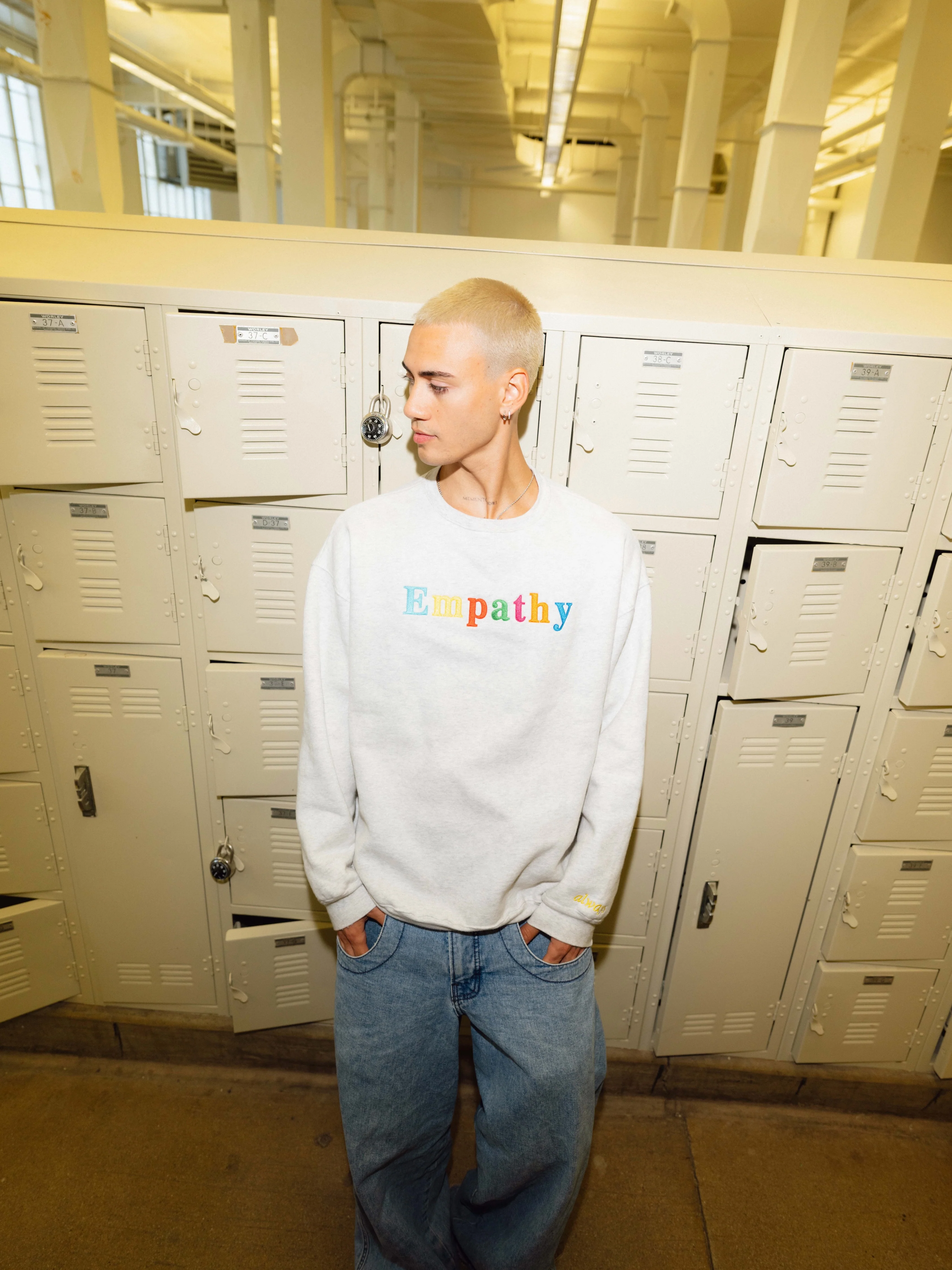 Empathy Always Grey Crewneck - Image 5