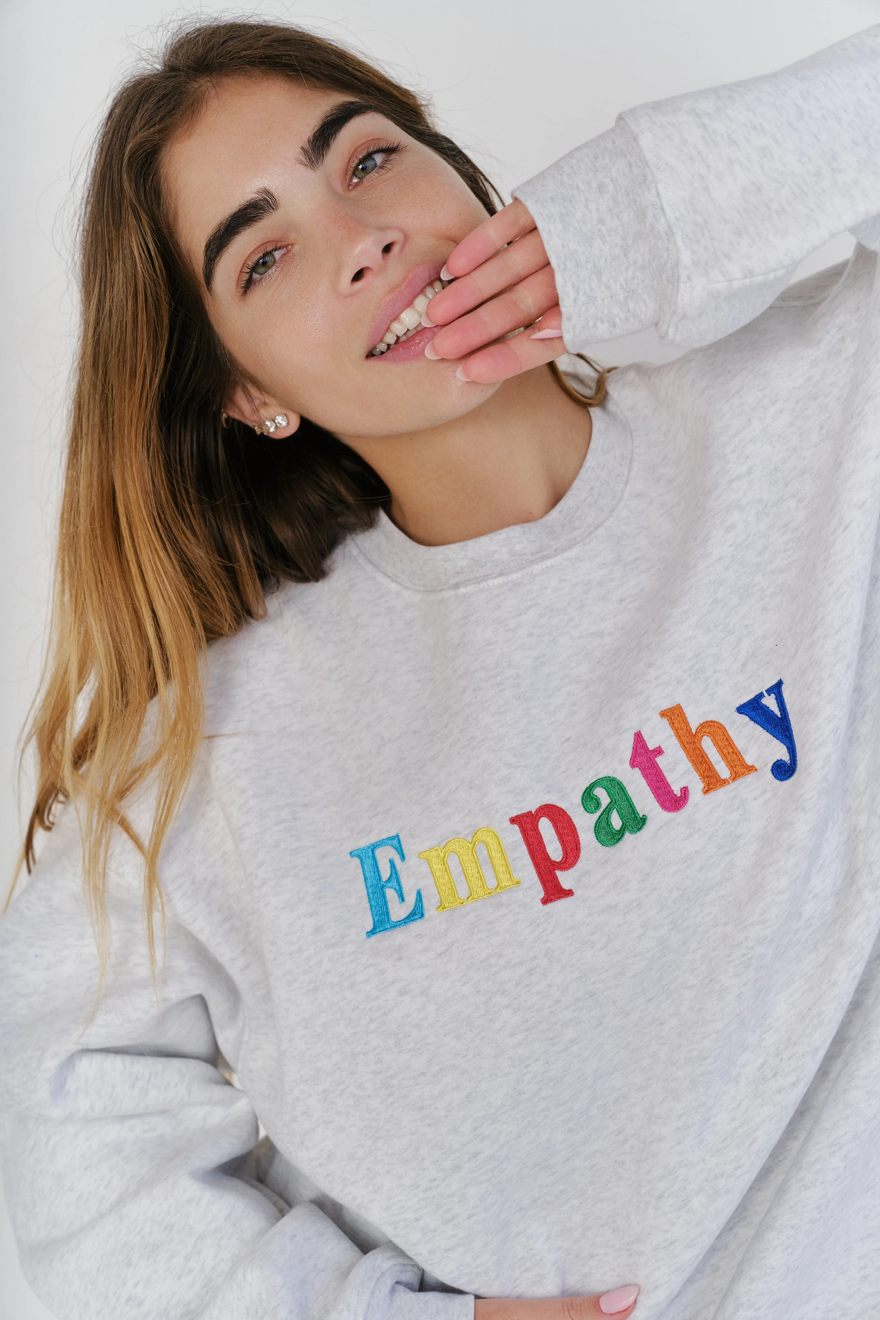 Empathy Always Grey Crewneck - Image 8