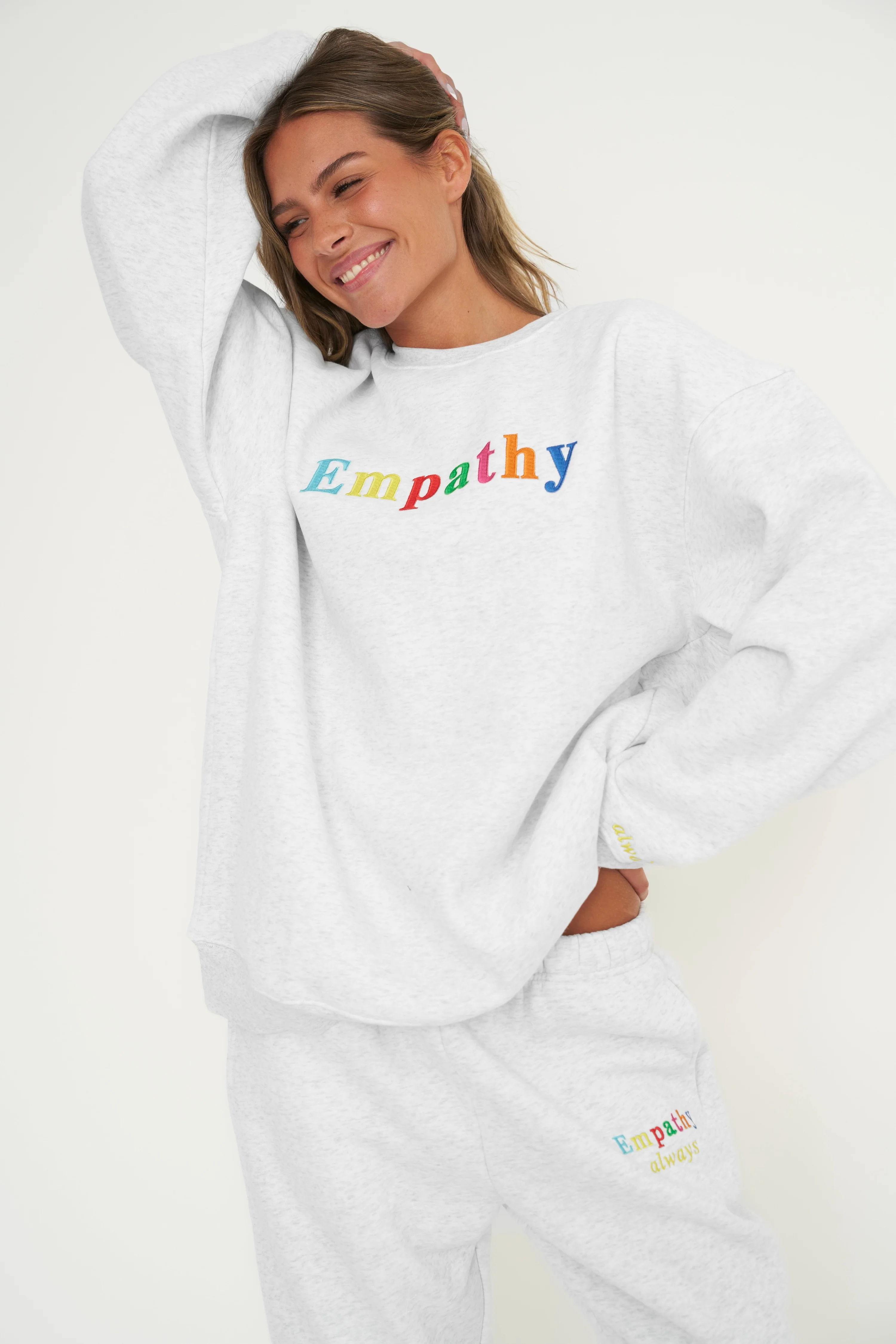 Empathy Always Grey Crewneck - Image 9