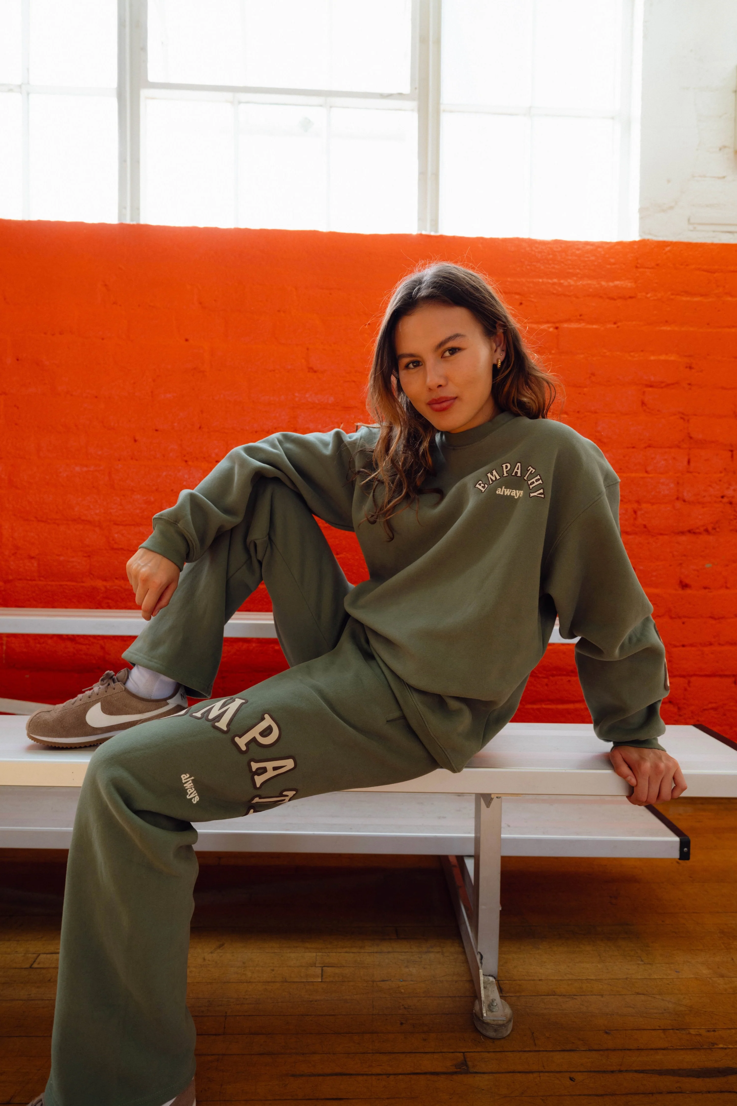 Empathy Always Olive Crewneck - Image 3
