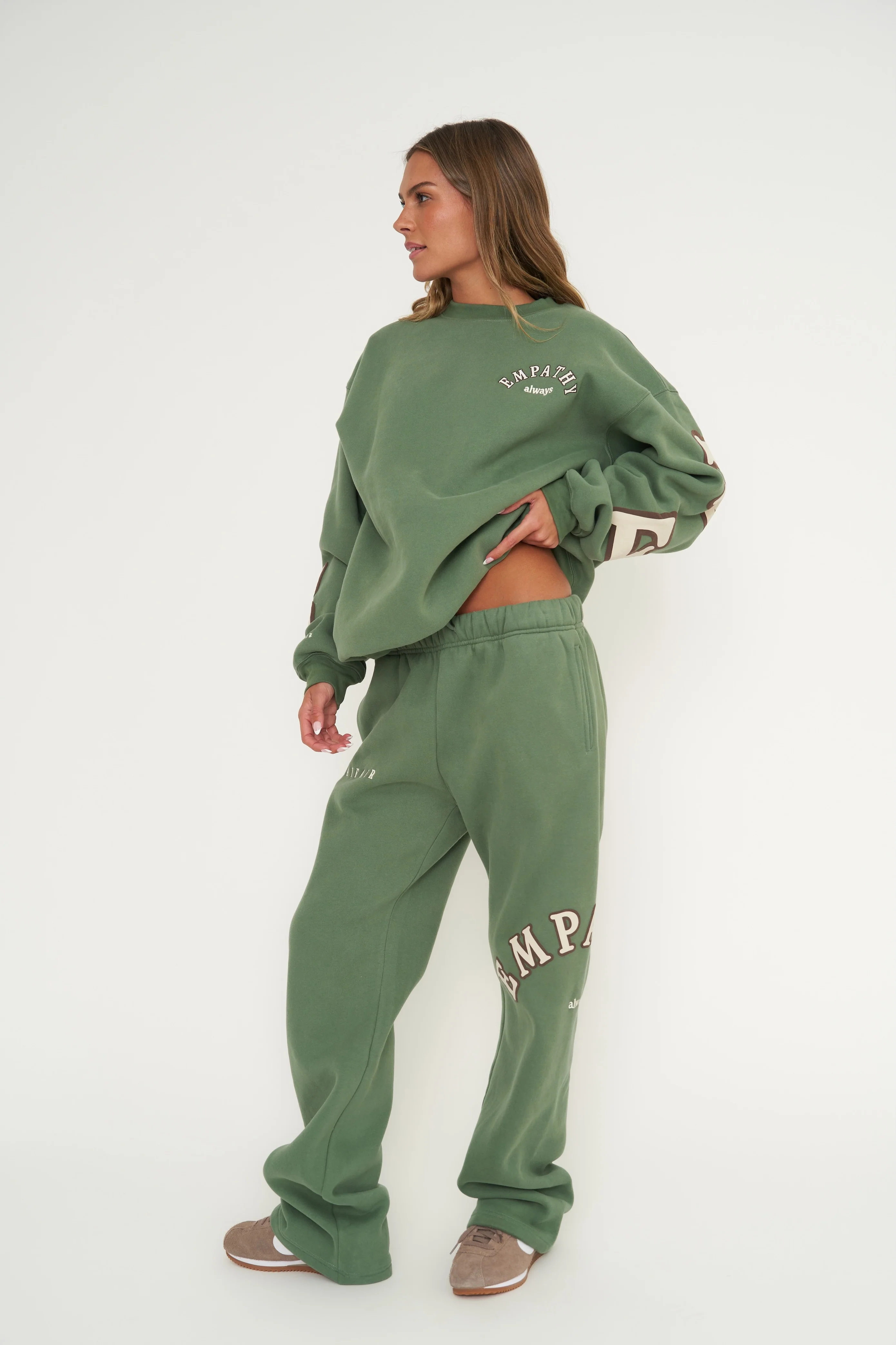 Empathy Always Olive Crewneck - Image 7