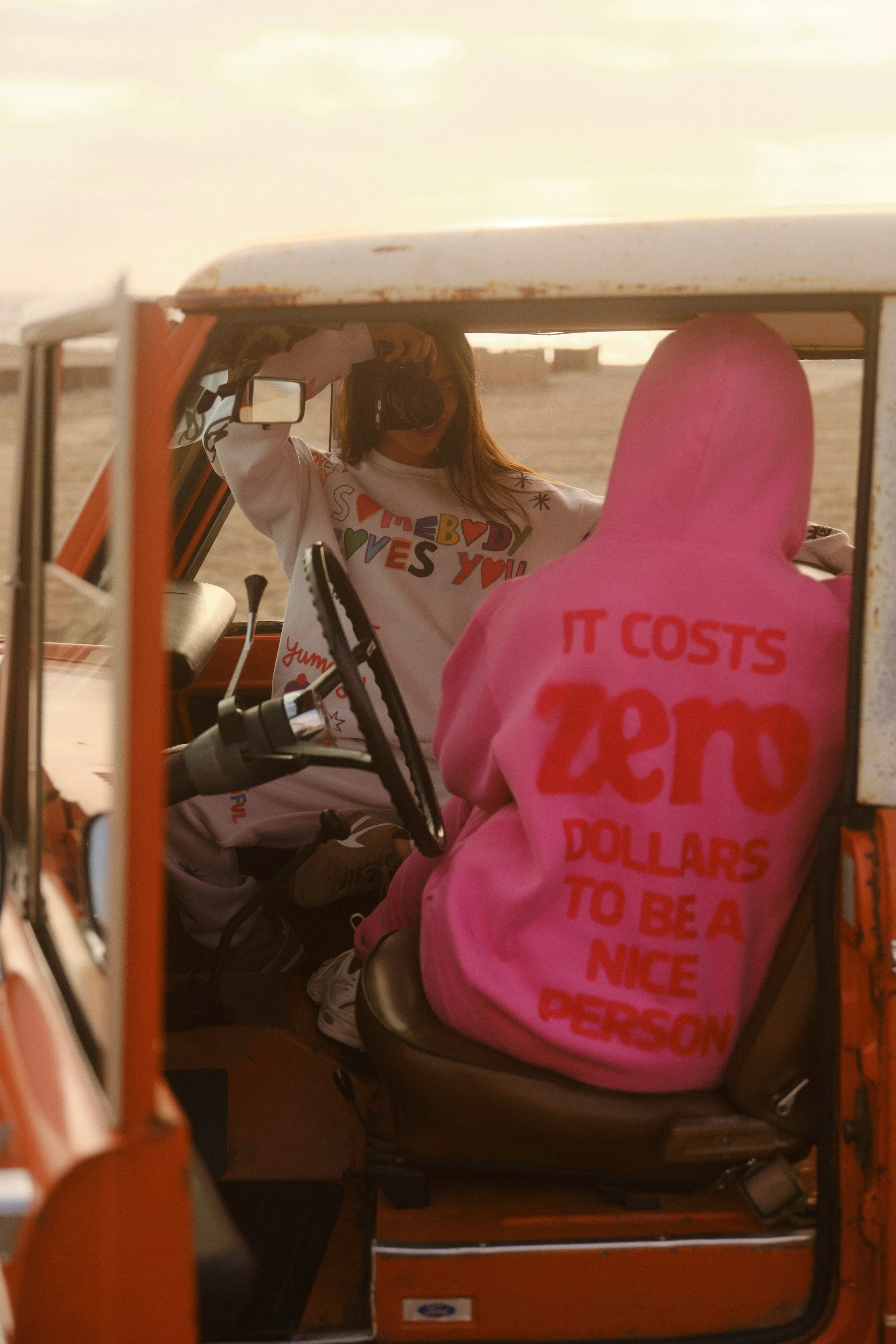 It Costs $0.00 To Be A Nice Person Pink Hoodie - Image 6