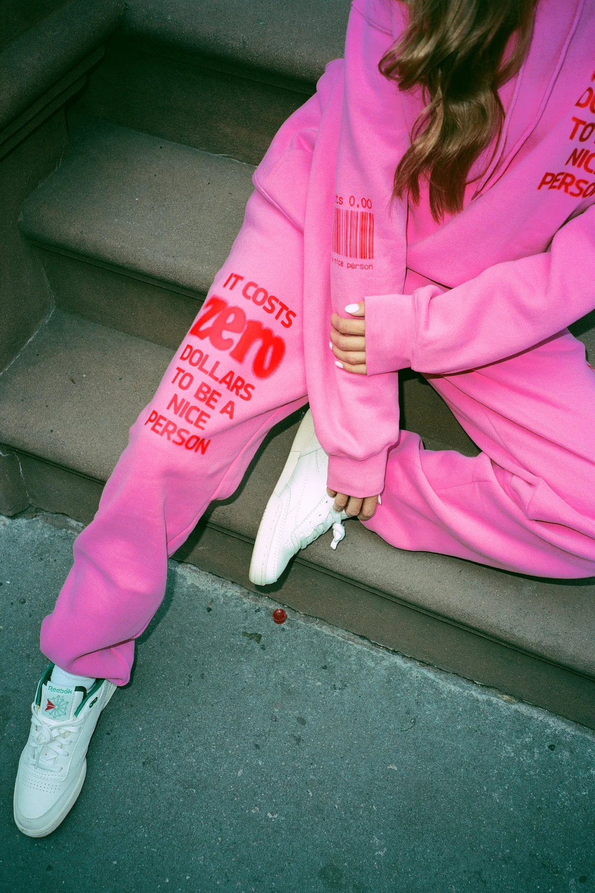 It Costs $0.00 To Be A Nice Person Pink Sweatpants - Image 17