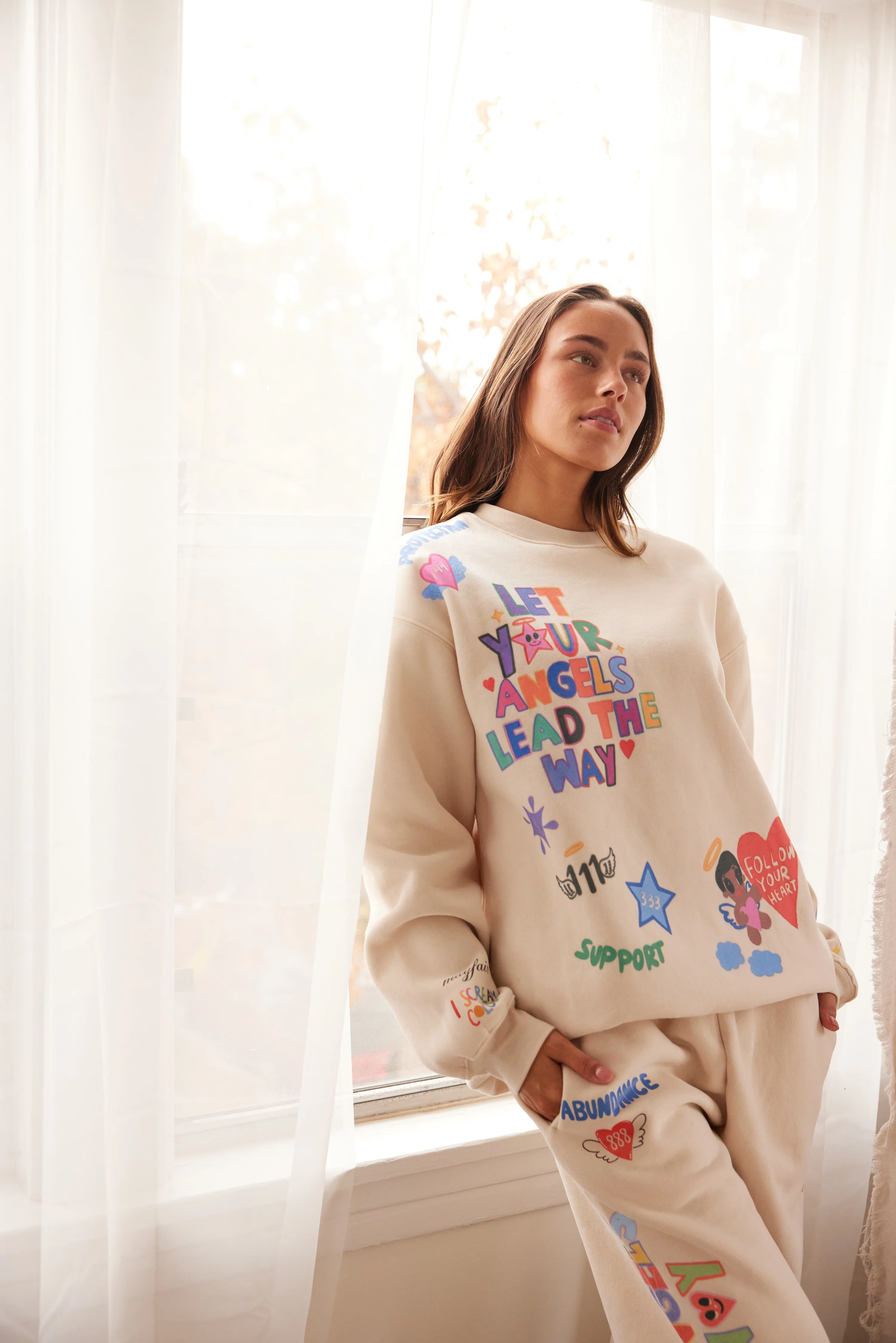 Mayfair x @iscreamcolour Angel Numbers Cloud Sweatpants - Image 6
