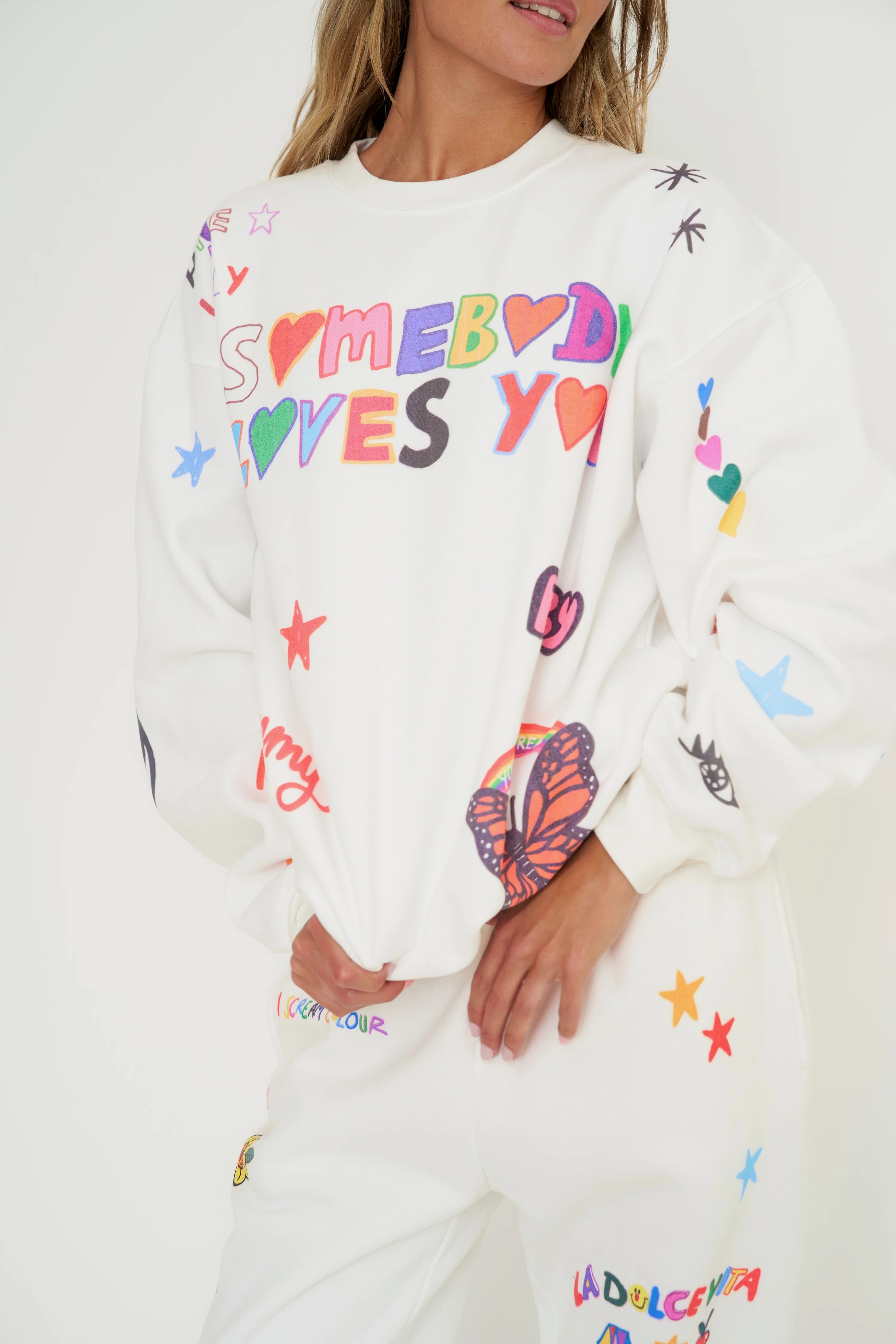 Mayfair x @iscreamcolour Somebody Loves You Crewneck - Image 4