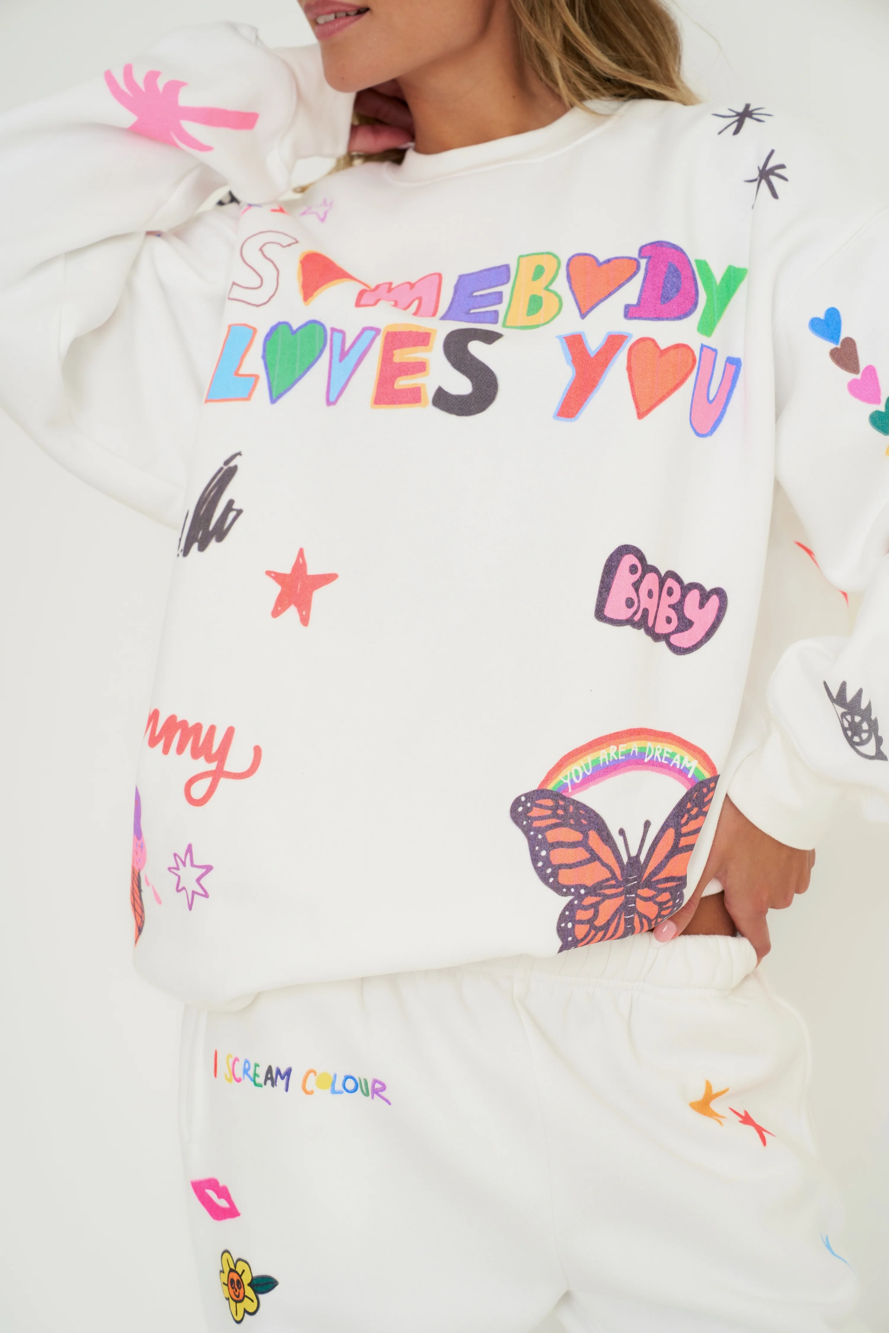 Mayfair x @iscreamcolour Somebody Loves You Crewneck - Image 6