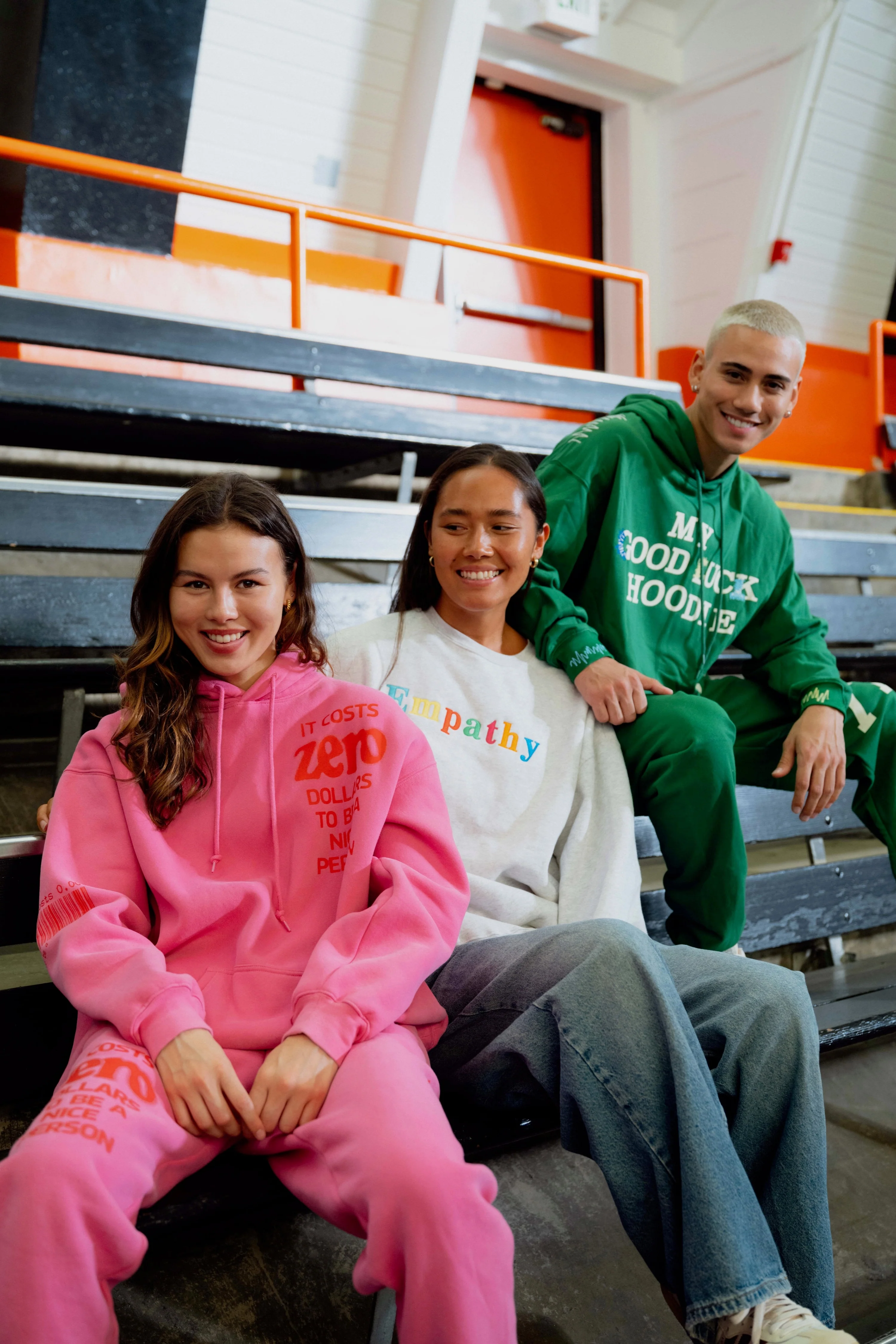 It Costs $0.00 To Be A Nice Person Pink Sweatpants - Image 5