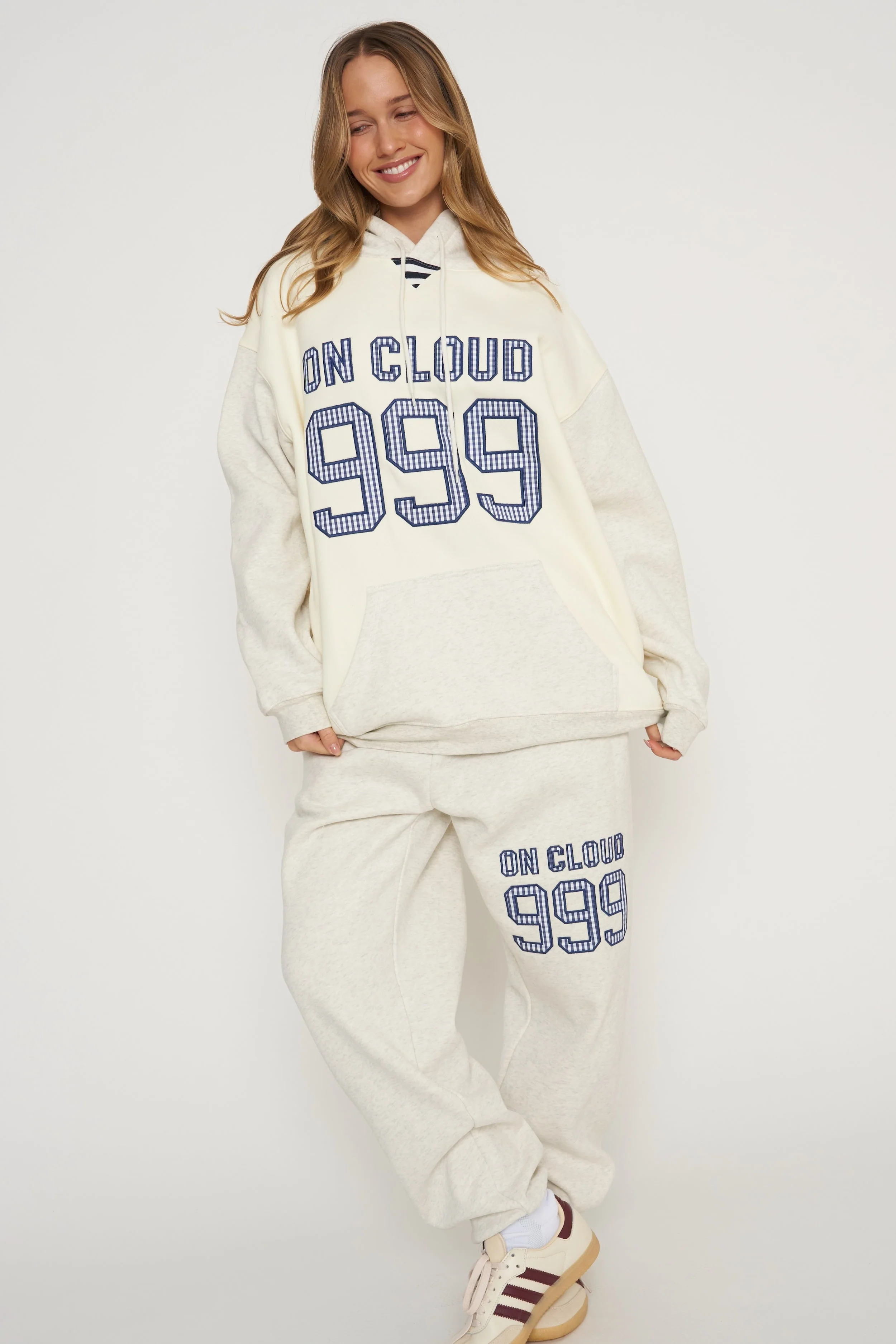 On Cloud Nine Heather Grey Hoodie - Image 3