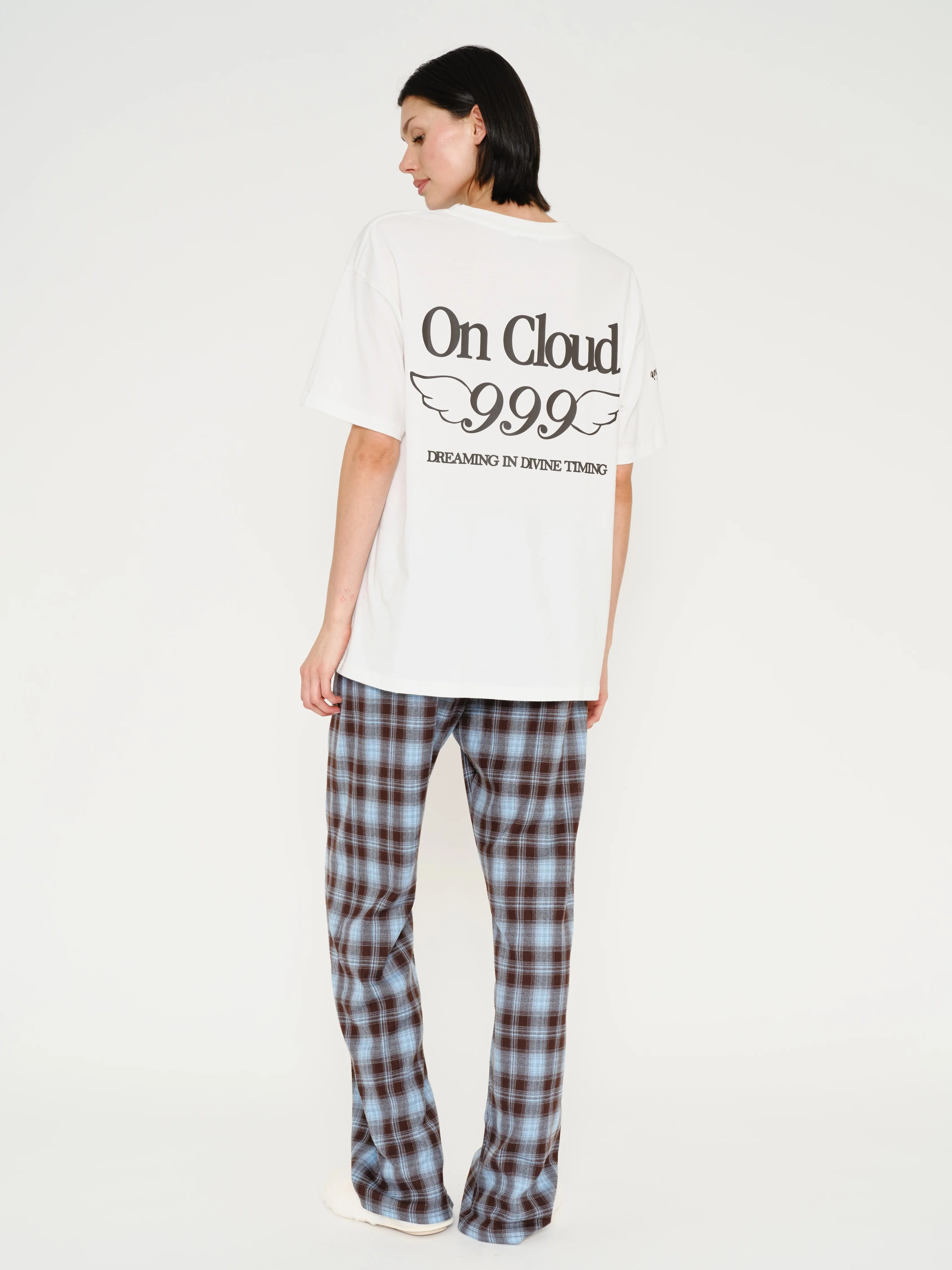 On Cloud Nine Wide Leg Plaid Pants - Image 6