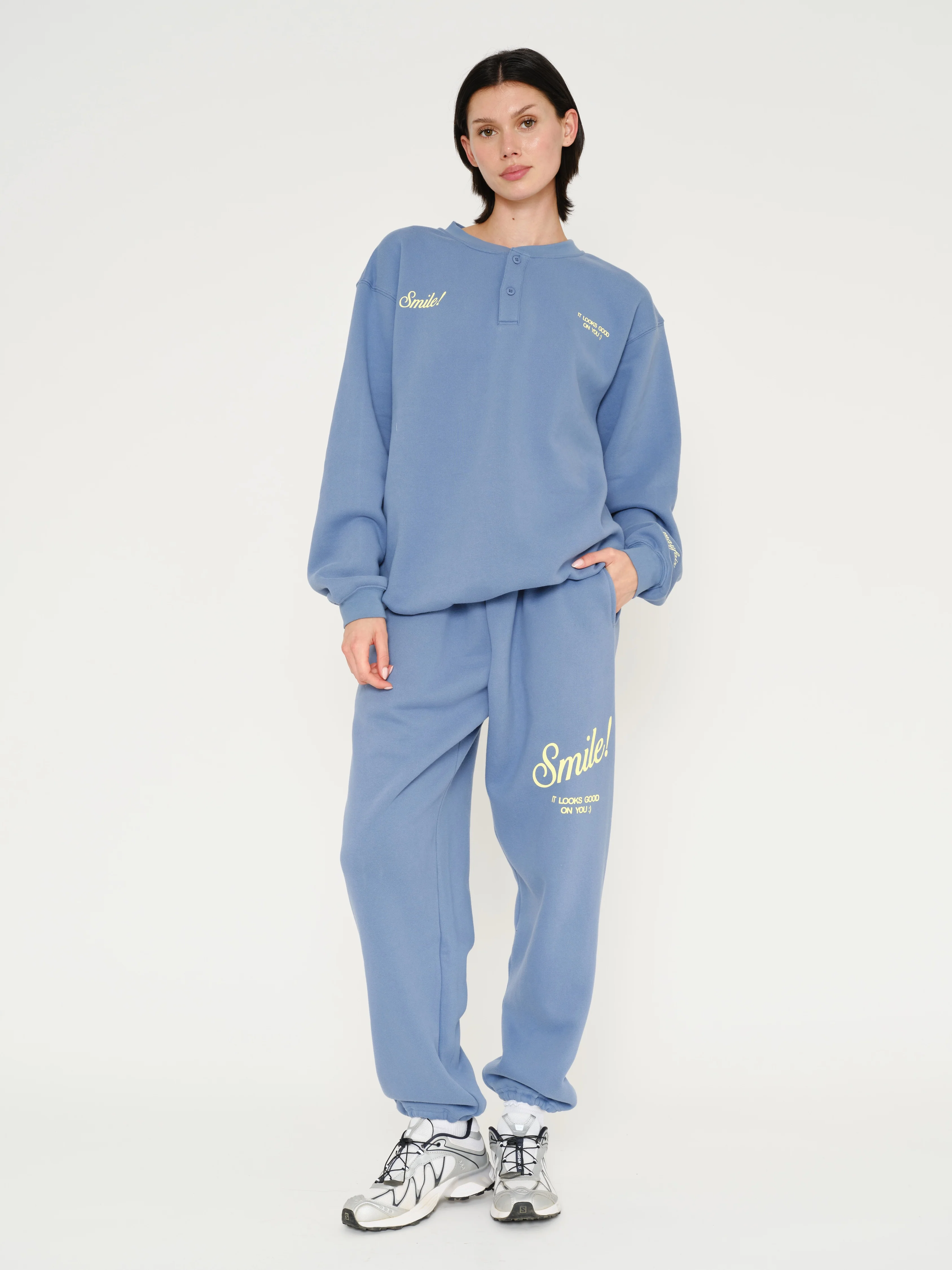Smile Oversized Henley - Image 12