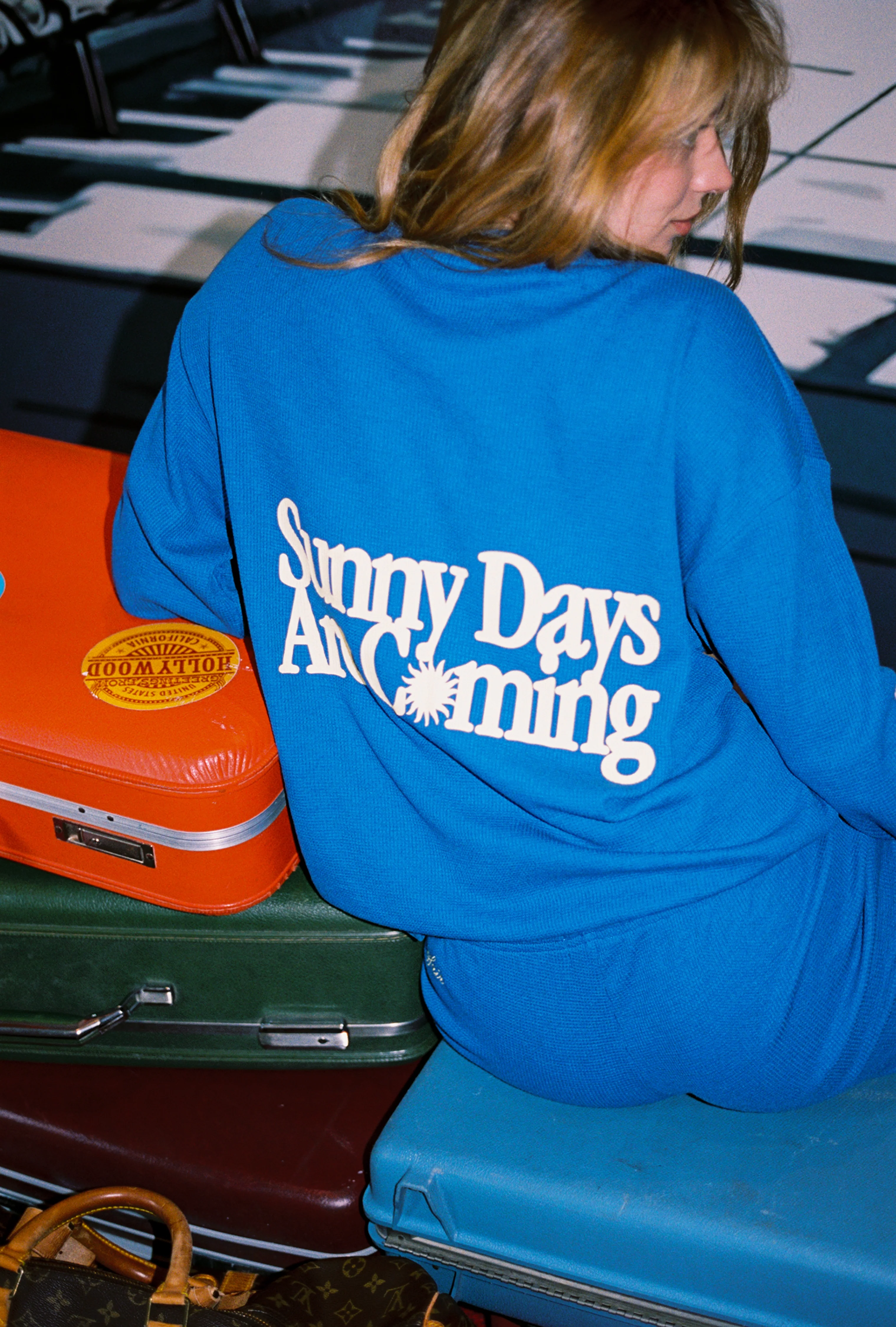 Sunny Days Are Coming Classic Waffle Crewneck - Image 11