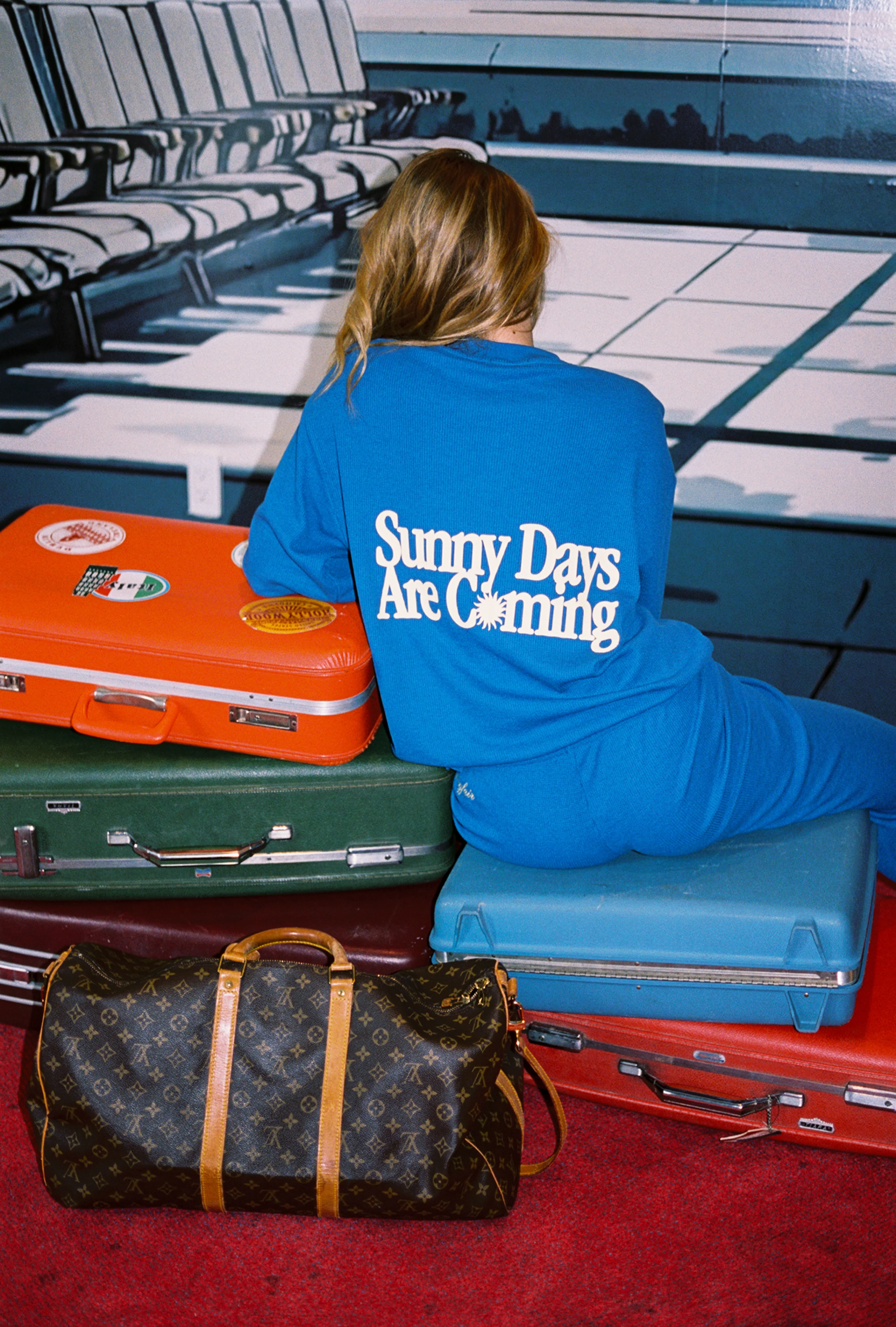 Sunny Days Are Coming Classic Waffle Crewneck - Image 7