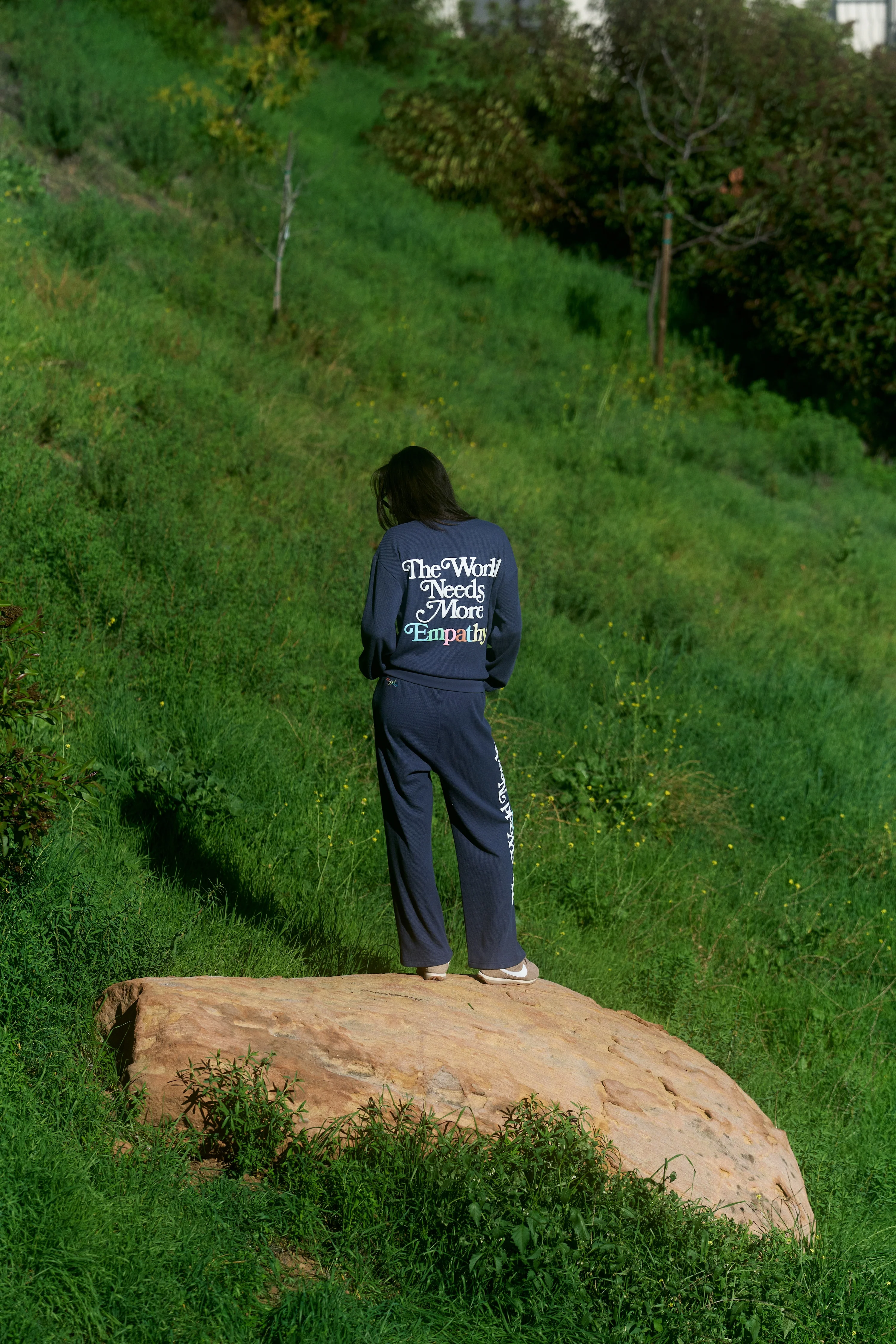 World Needs More Empathy Waffle Classic Crewneck - Image 6