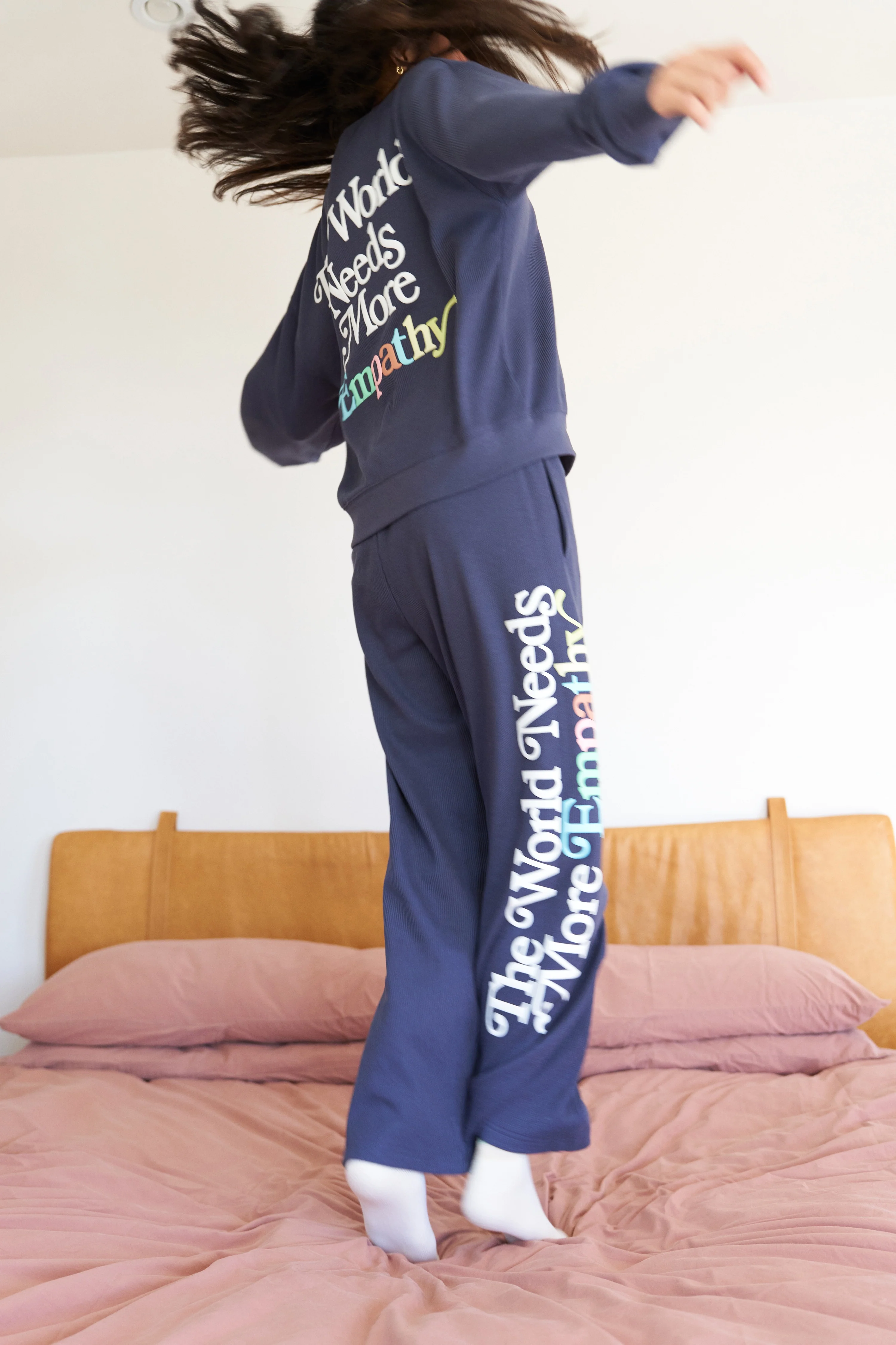 World Needs More Empathy Wide Leg Sweatpants - Image 4