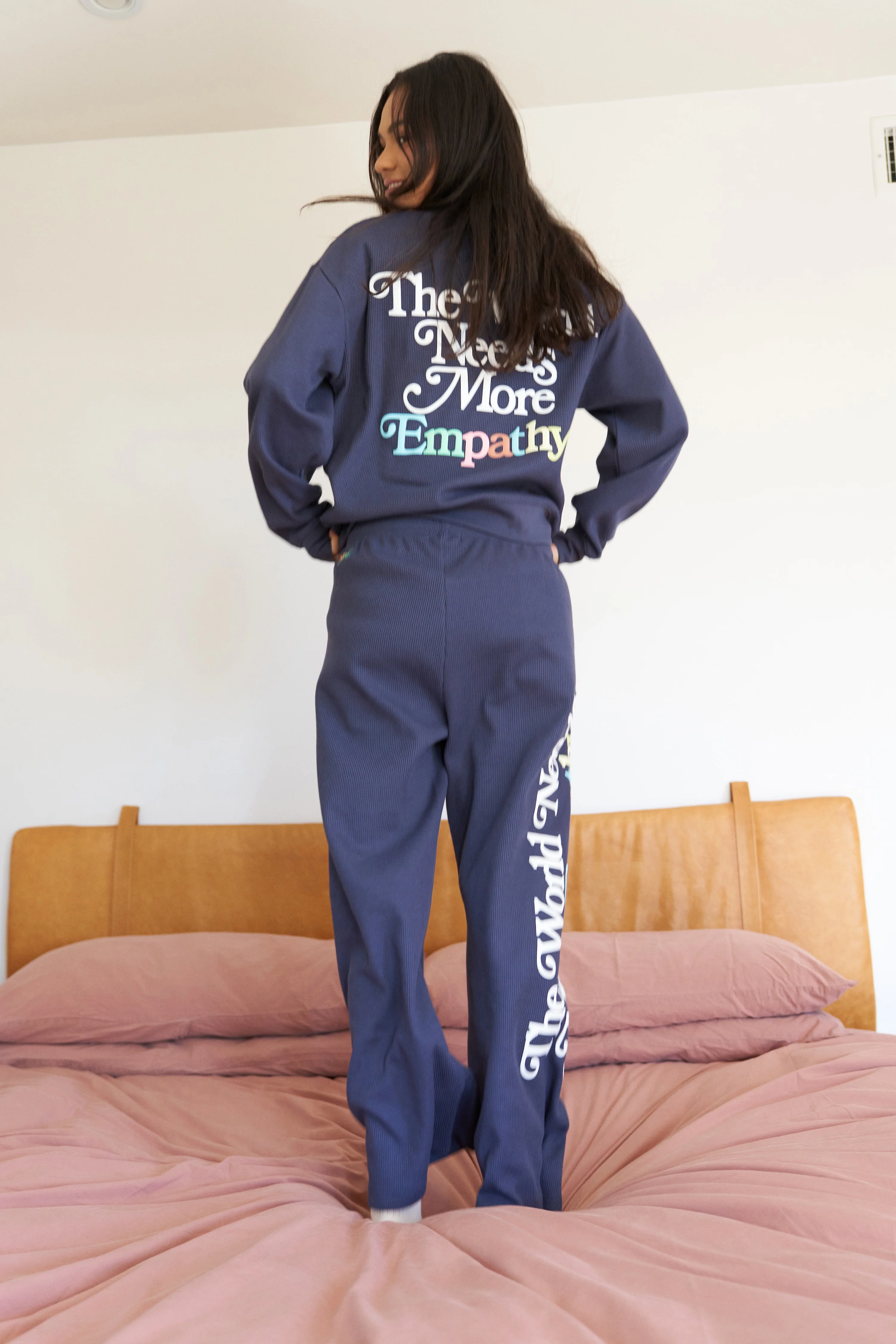 World Needs More Empathy Wide Leg Sweatpants - Image 5